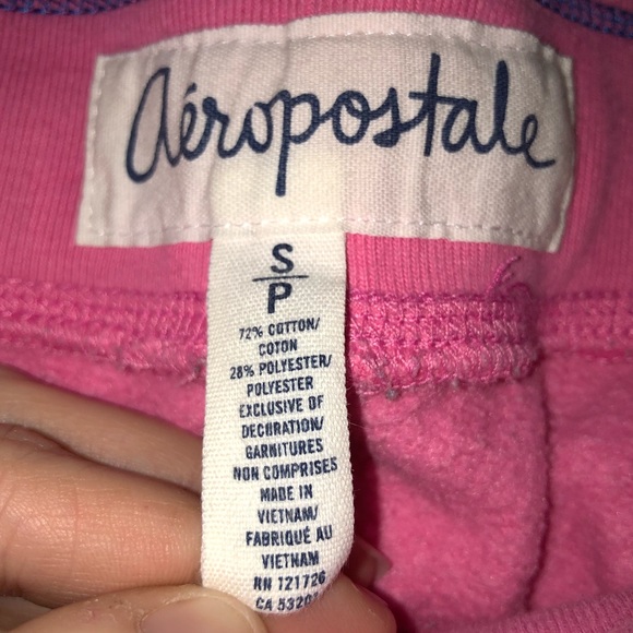Aero 87 NY Cinched Heritage pink Capri Sweatpants - Picture 2 of 5